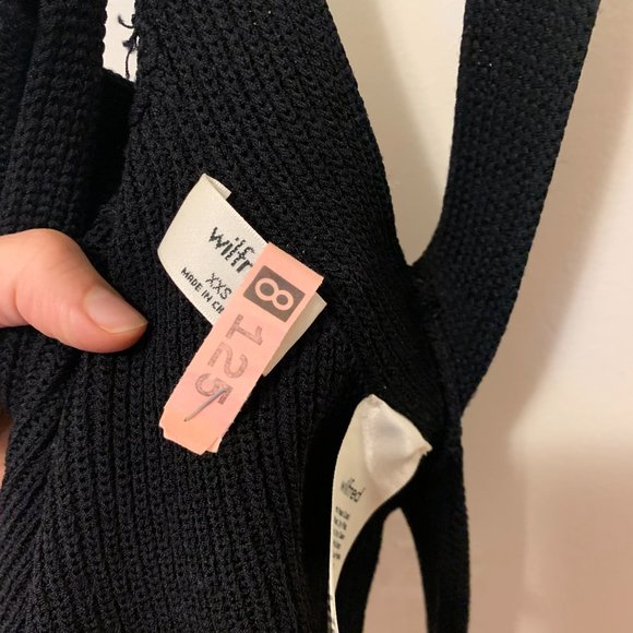 Wilfred cayenne knit crop wrap black - Picture 2 of 2